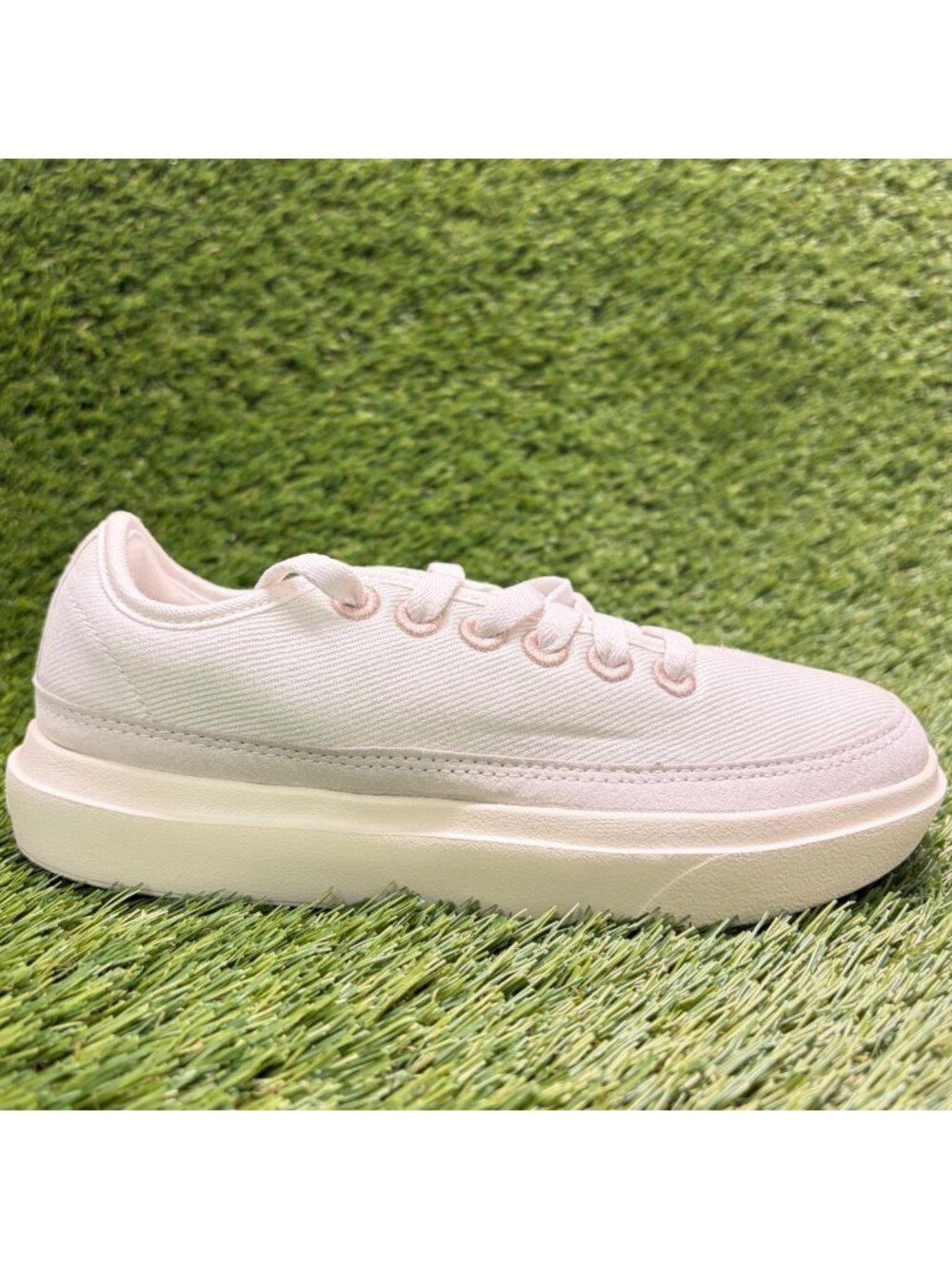 Allbirds Canvas Piper 2 Womens Size 5 White Athletic Running Shoes Sneakers